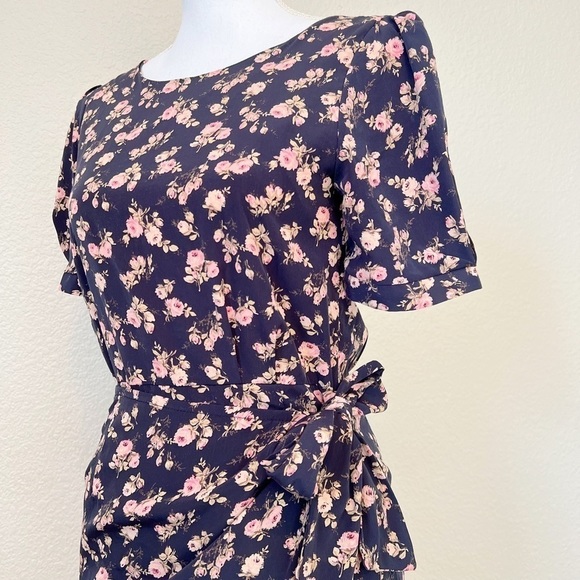 Floral Print Womens Wrap Dress Size Small - Picture 2 of 8